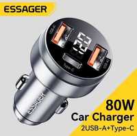 Зарядний пристрій Essager High Power Car Charger 80W .