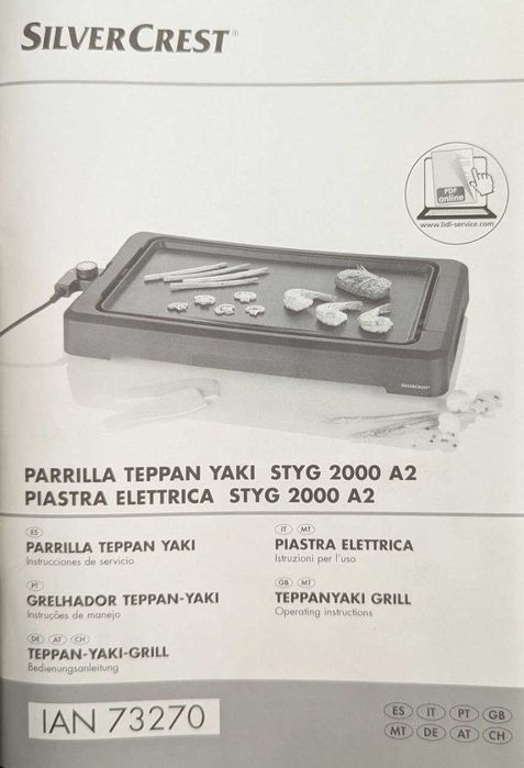 Novo grelhador Silvercrest Teppanyaki