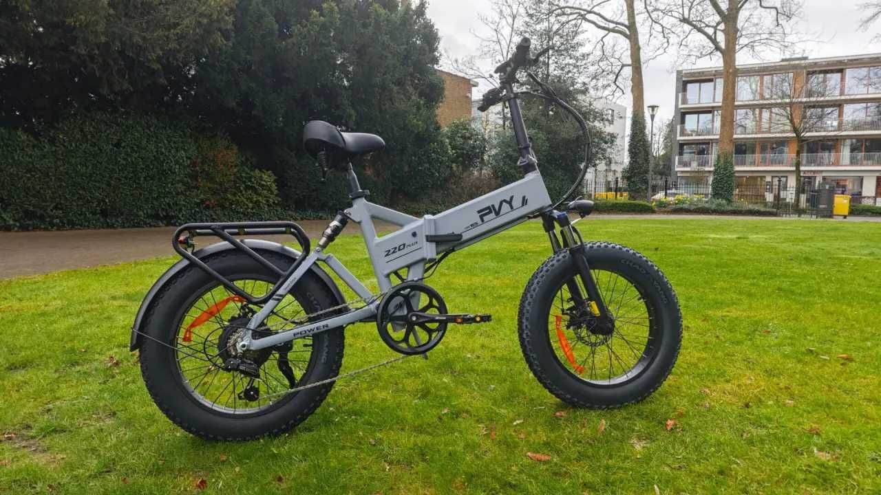 Bicicleta Elétrica PVY Z20 PLUS Cinza NOVA