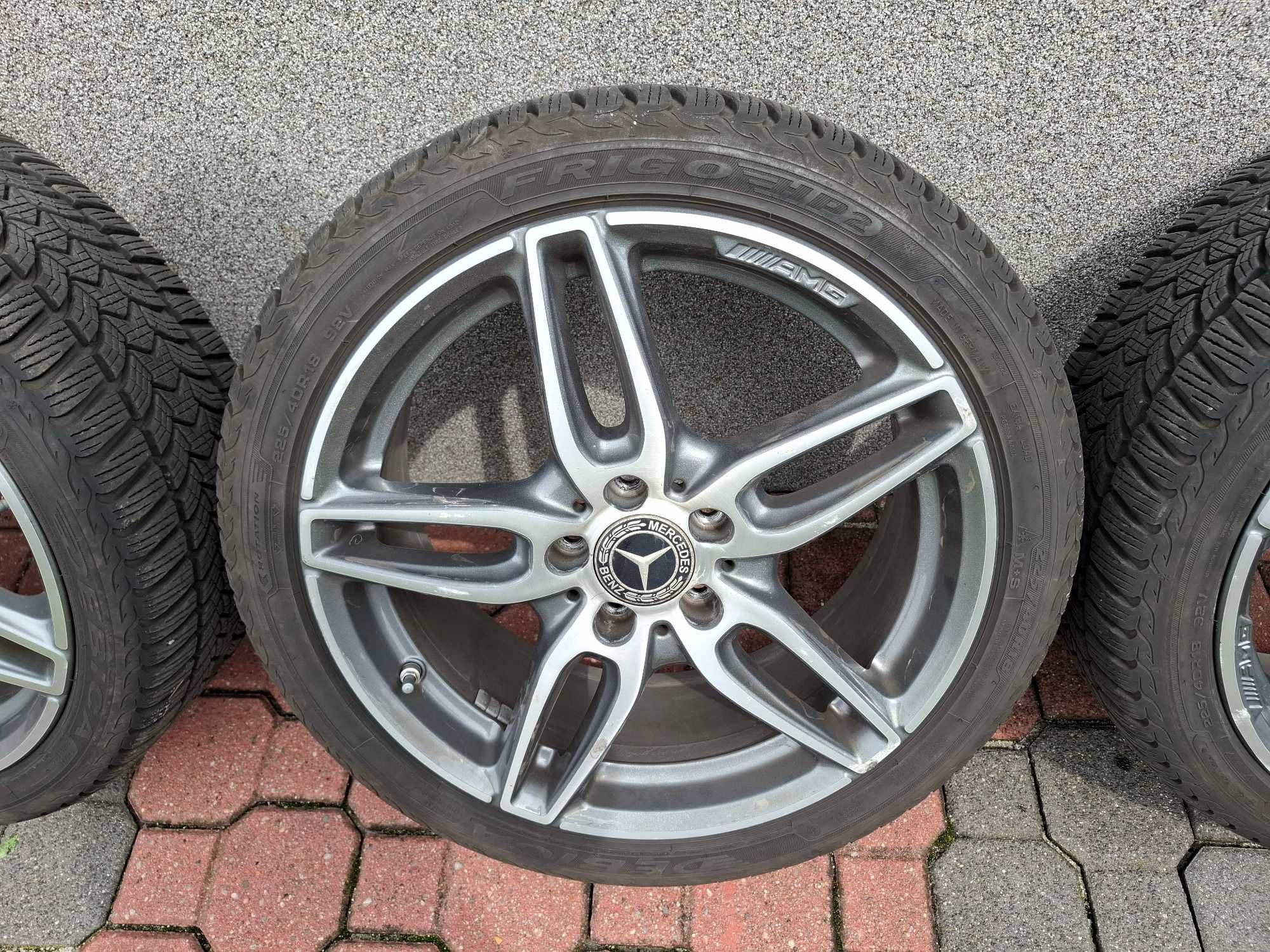 alufelgi 18 z oponami zimowymi (jeden sezon) - mercedes c, cla komplet