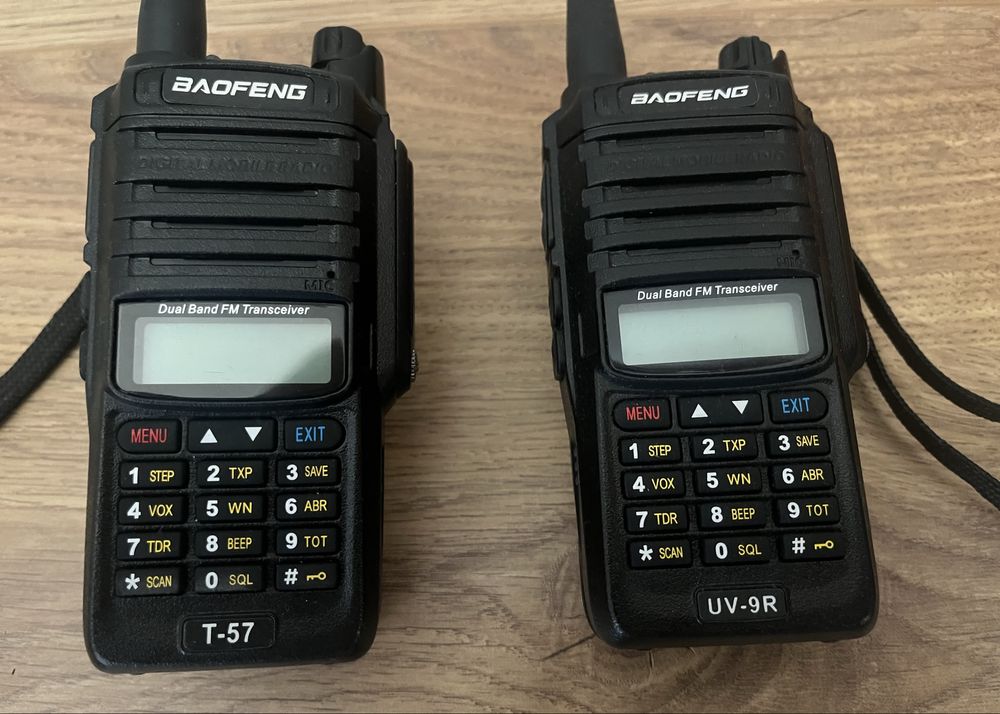 Wodoszczelna krótkofalówka Baofeng T57 VHF/UHF 5W PMR IP68 UV-9R