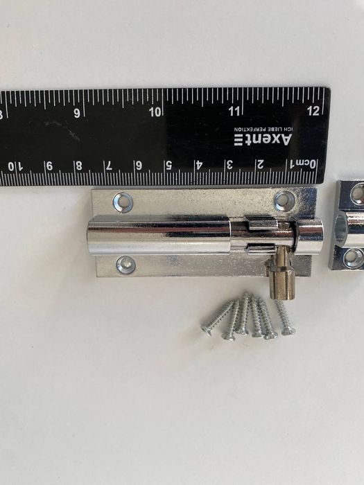 Шпінгалет для вікон/дверей засув на двері 90×30 мм (хромований)