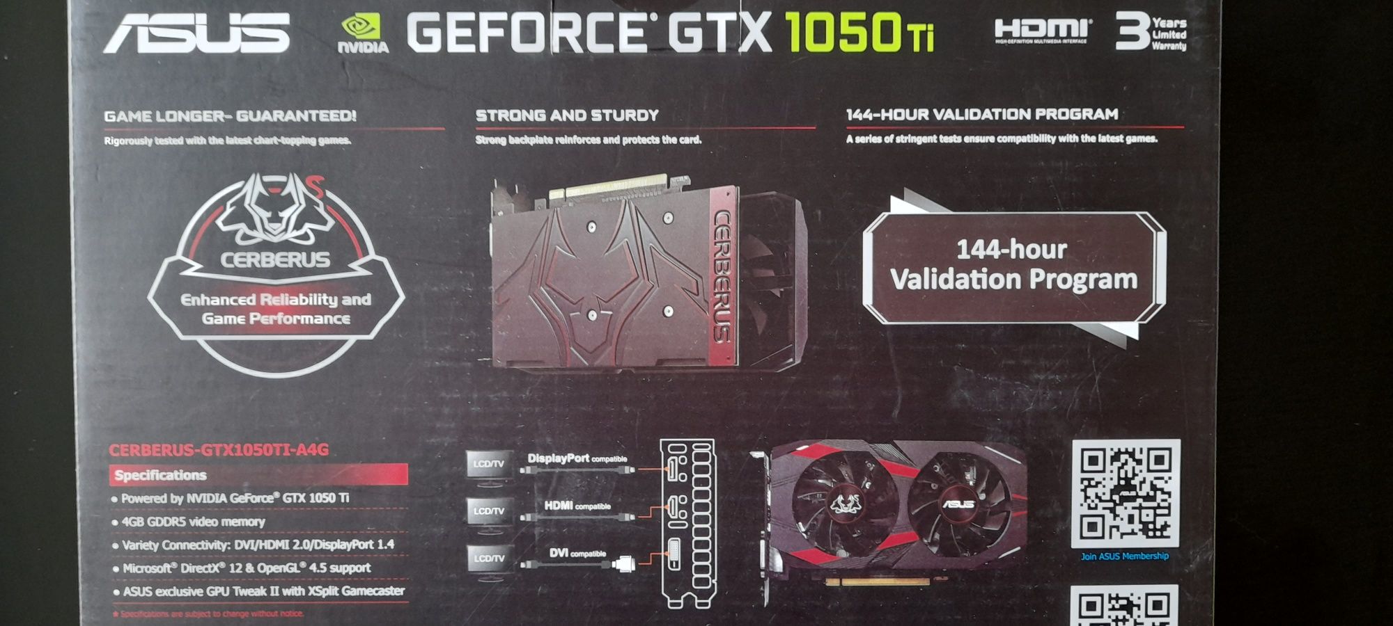 Placa gráfica NVIDIA GEFORCE GTX 1050 TI