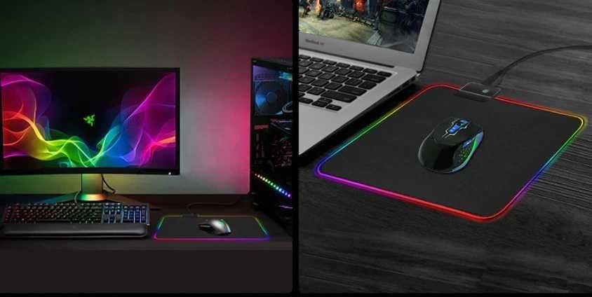Podkładka pod mysz gamingowa podświetlenie LED RGB * Wejherowo