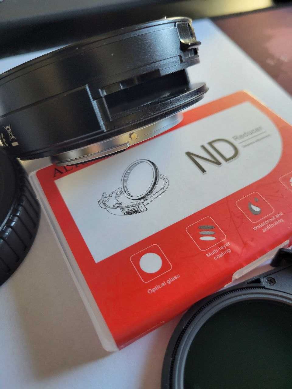Adaptador Altson EF para RF Canon com Filtro drop-in ND Variável e CPL