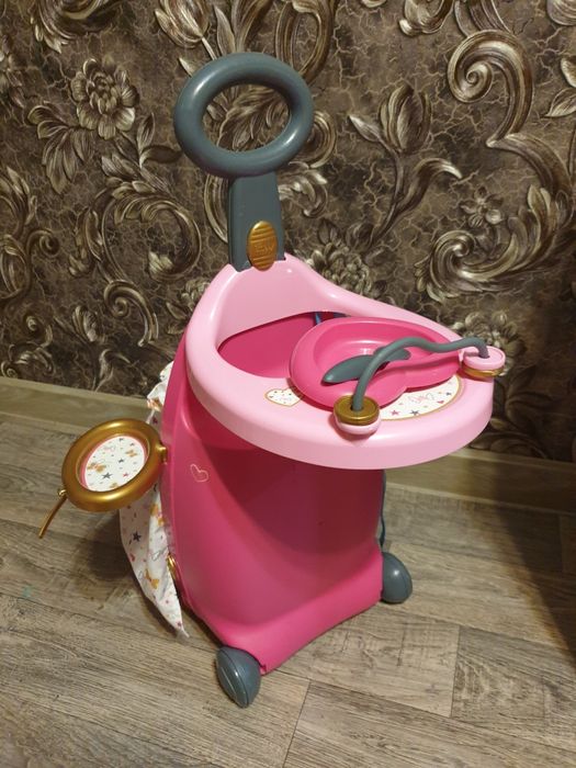 чемодан кровать смоби smoby для куклы беби борн baby born