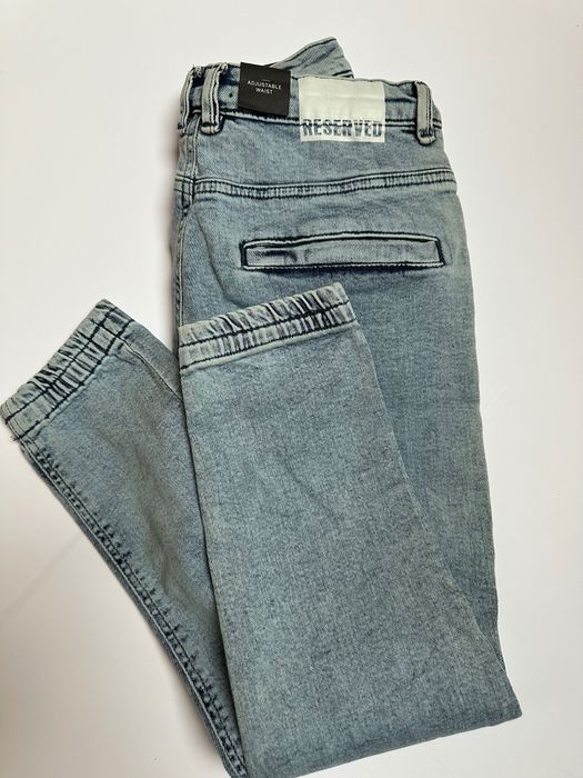 Reserved piękne spodnie joggery 146 nowe