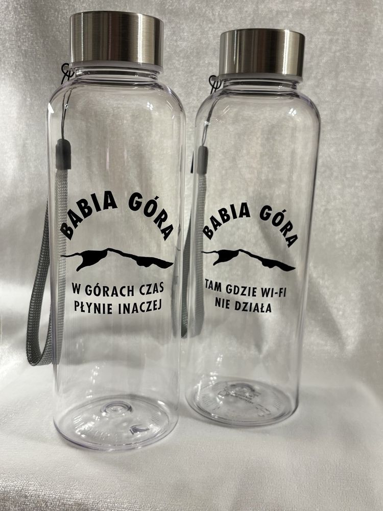 Butelka z Tritanu 500 ml z ręcznie wykonanym napisem “Babia Góra”