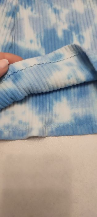 Spodnie prążkowane dzwony dla dziewczynki rozm. 140