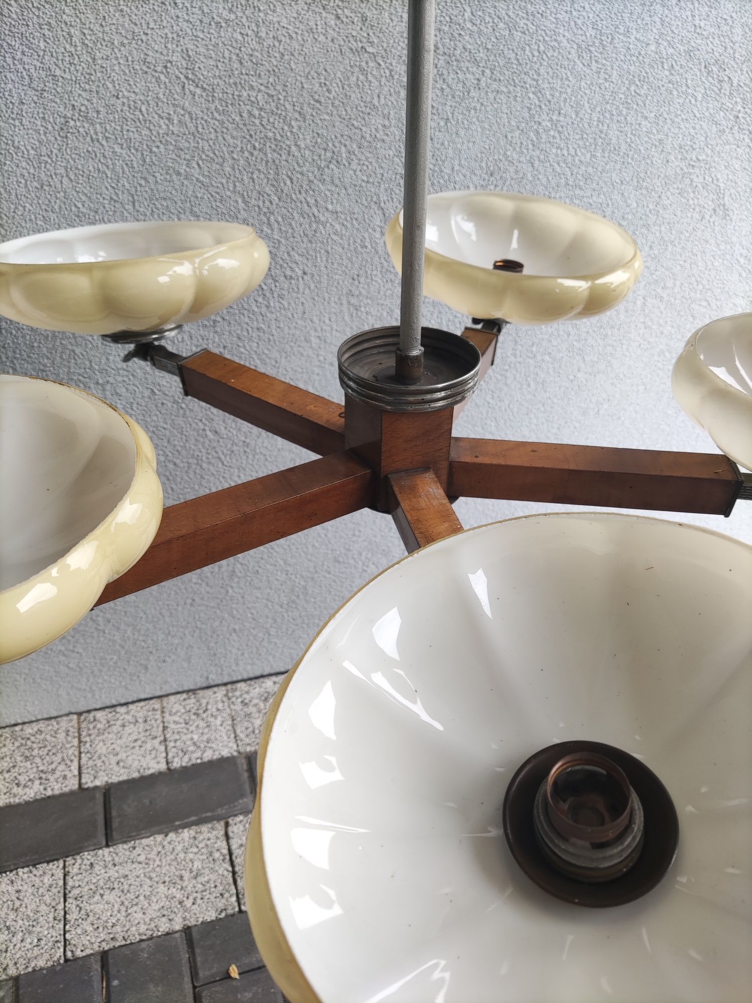Art Deco, żyrandol, lampa sufitowa