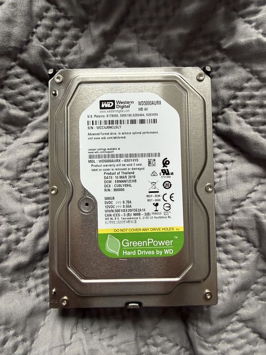 HDD Western Digital 500gb