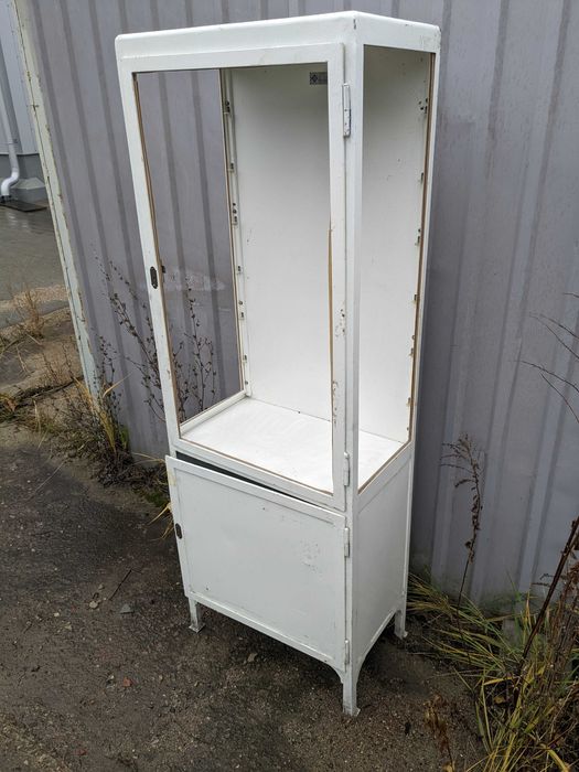 Szafa metalowa medyczna lekarska loft industrial PRL 1977