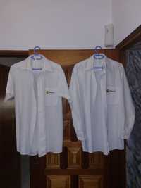 Camisas brancas originais Renault manga comprida e manga curta M/L