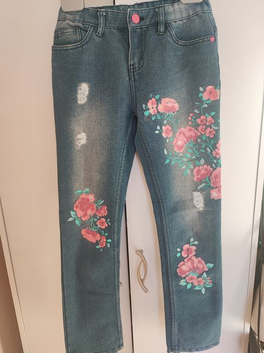 Spodnie jeansowe dla dziewczynki 152