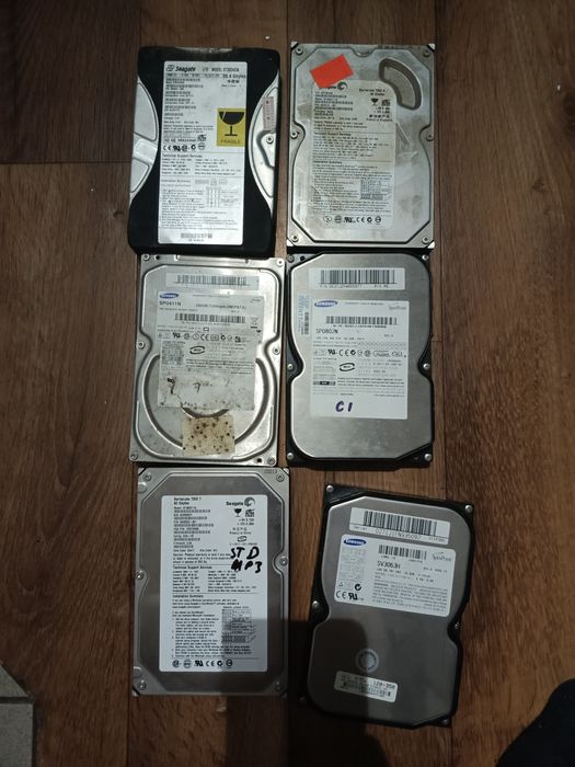 Stare dyski twarde 6szt 20 GB 40gb 80gb