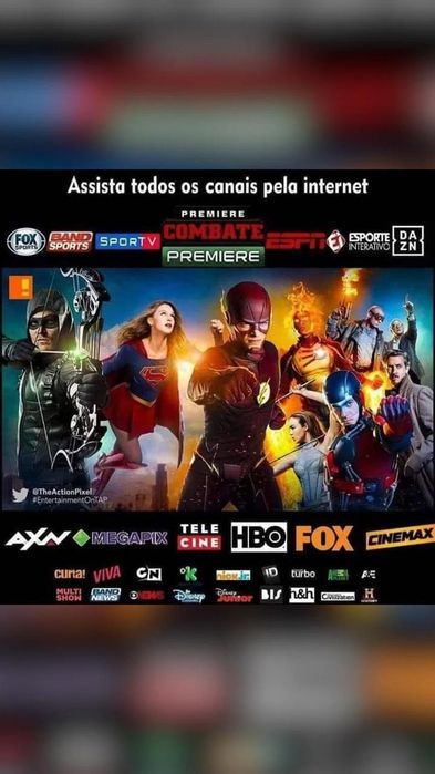 Canais, filmes e séries