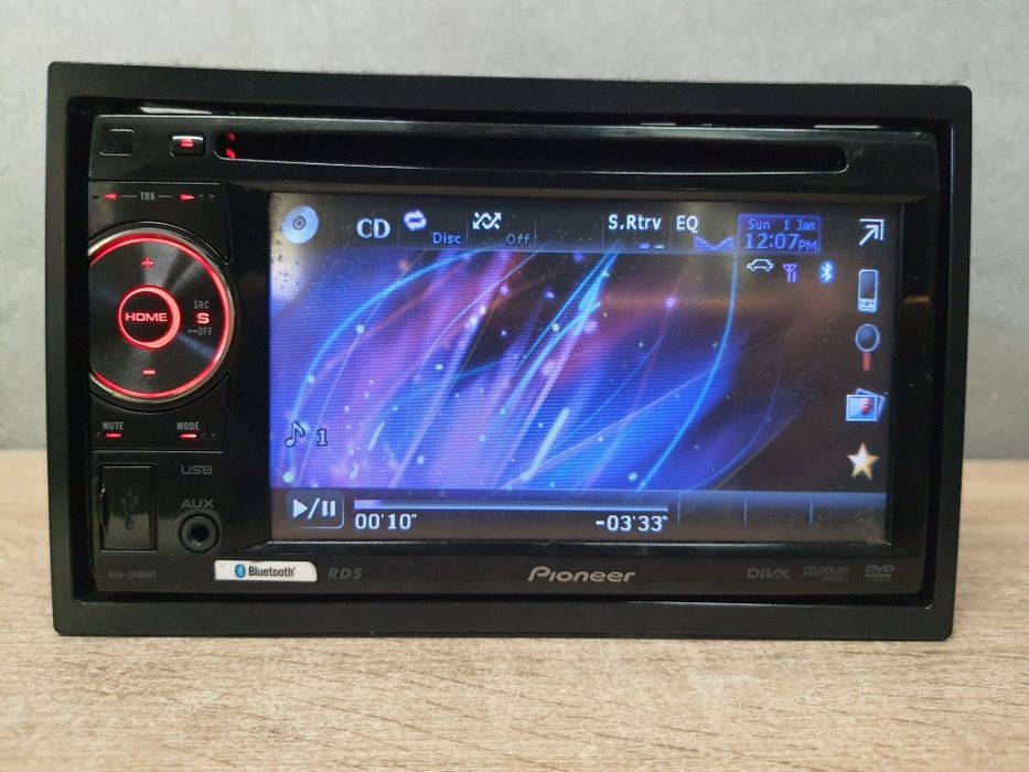 Radio samochodowe Pioneer AVH-2400BT Bluetooth, CD, USB AUX RCA Kolory