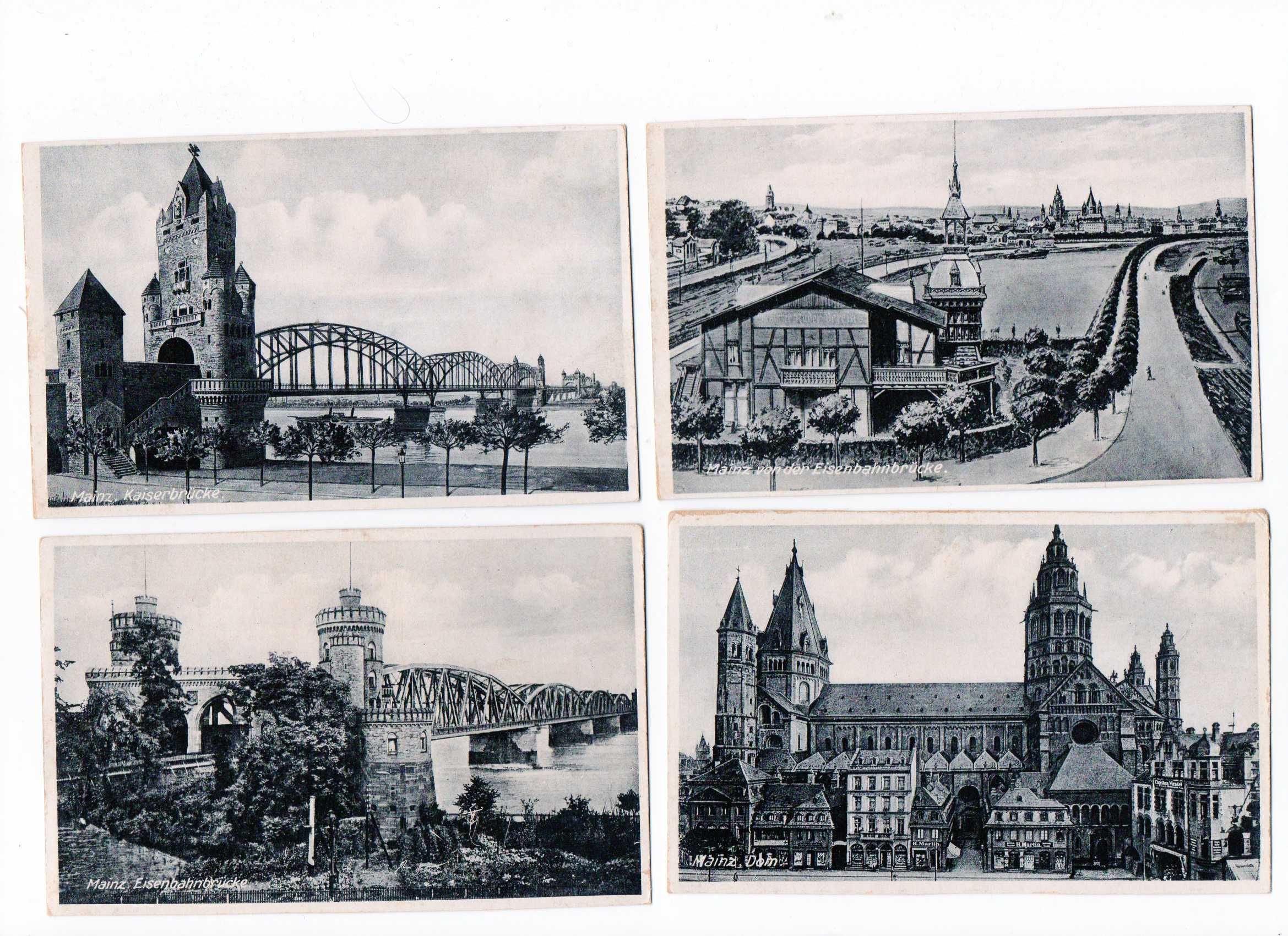 pocztówki bez obiegu Mainz
