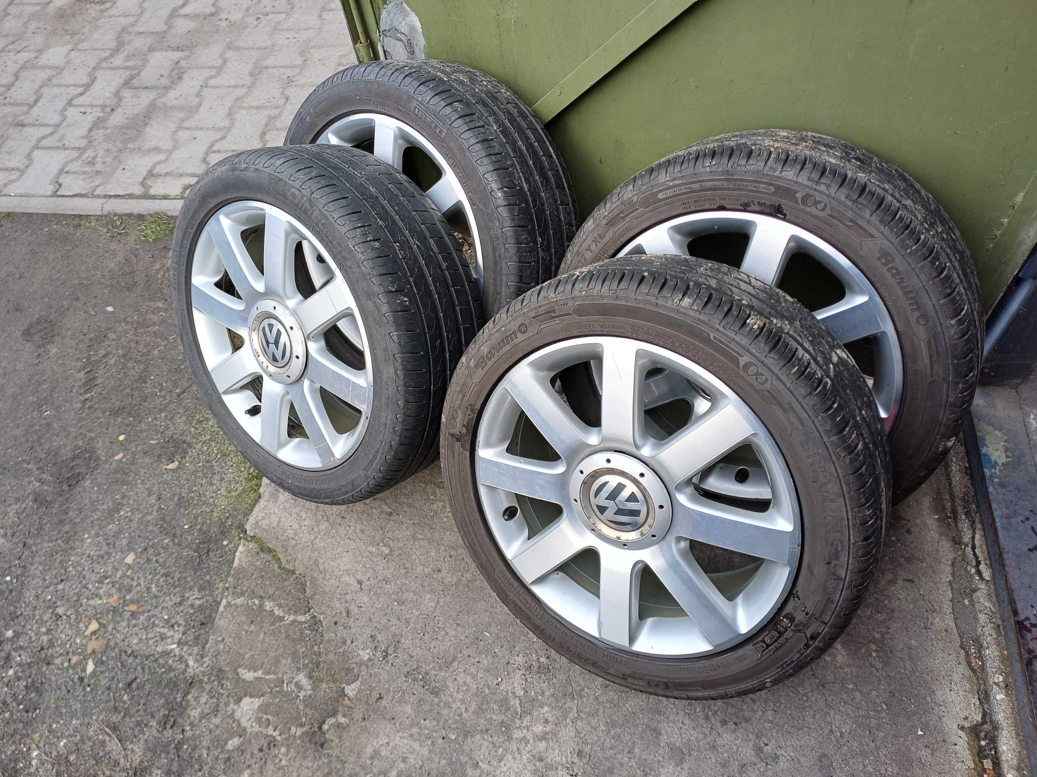 Koła letnie 17 cali 5x112 Oryginalne VW Audi Skoda 225x45x17 z Niemiec