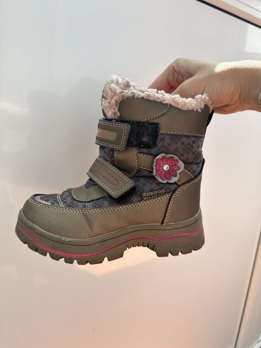 Сапожки зимні для дівчинки 28 р водонепроникні