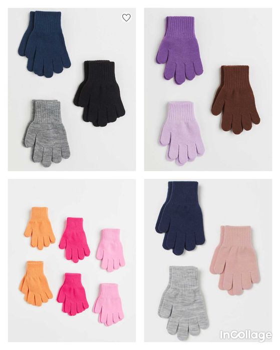 Рукавички дитячі від h&m від 2 до 14 років ціна за 1 шт