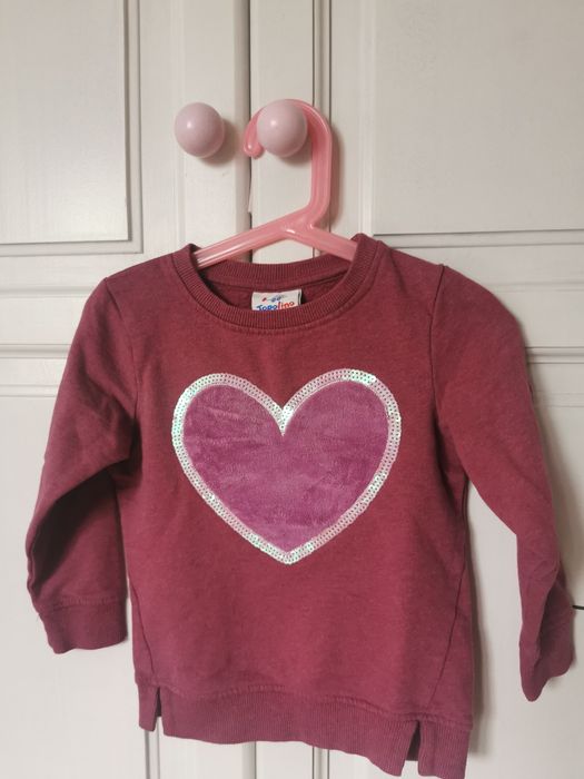 Bluza z sercem 98 104