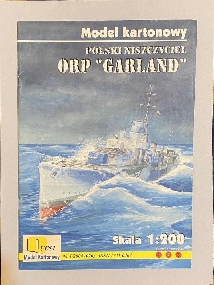 Model kartonowy Quest Polski niszczyciel „Garland”