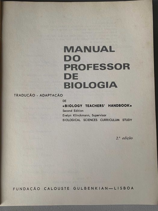 Manual do Professor de Biologia
