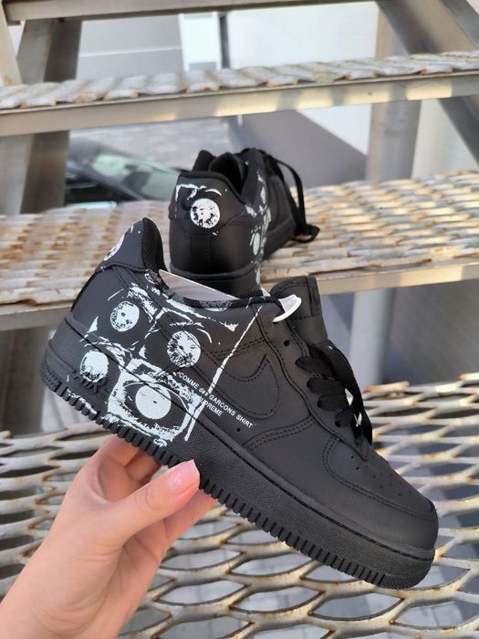 36-45 Nike Air Force 1 Low х  Comme des Garçons Supreme Black