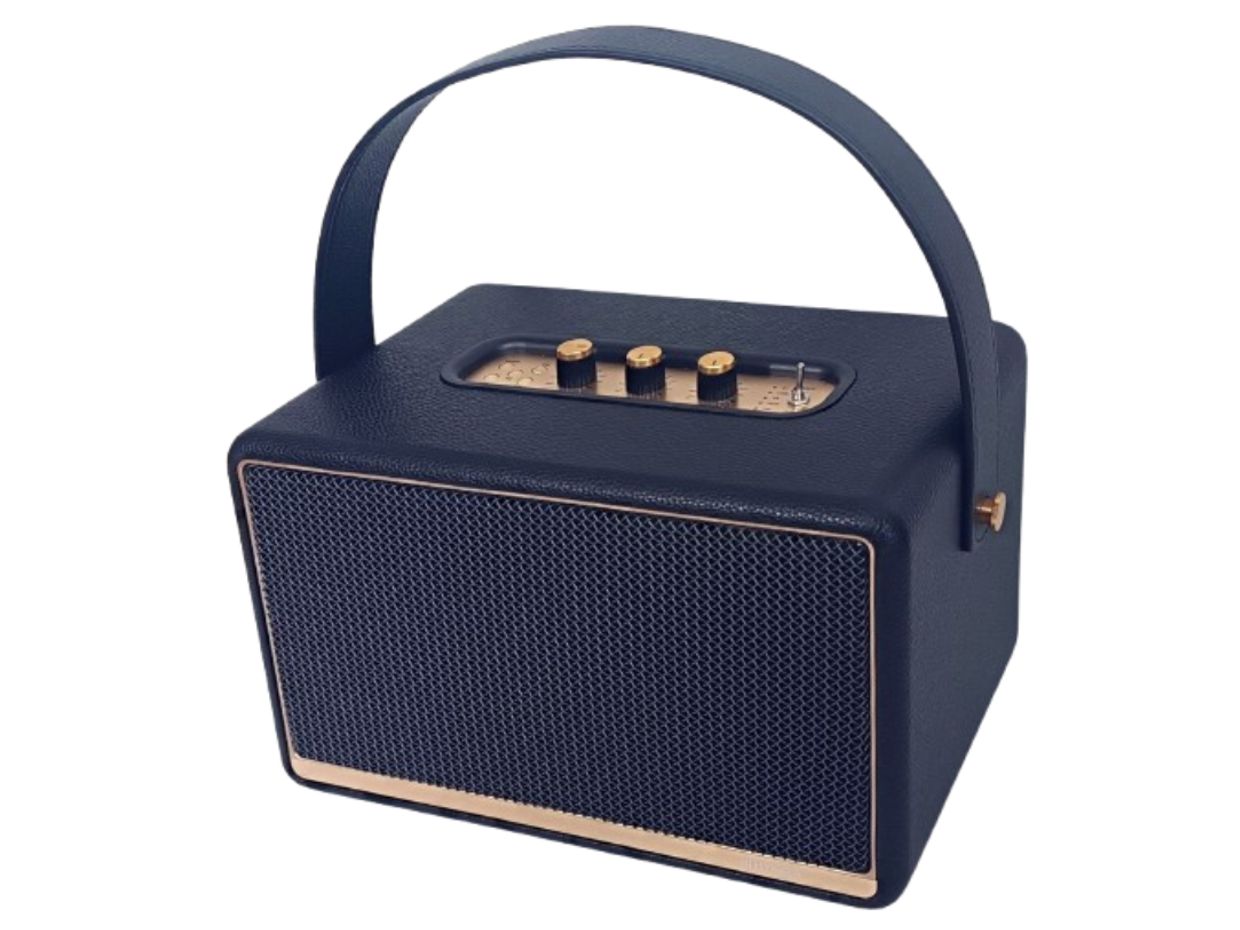 Przenośny głośnik RETRO 30W +10W - Radio FM, BT