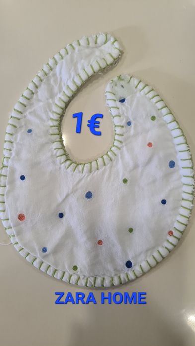 São 6 babetes. 1€ cada. 5€ os 6.