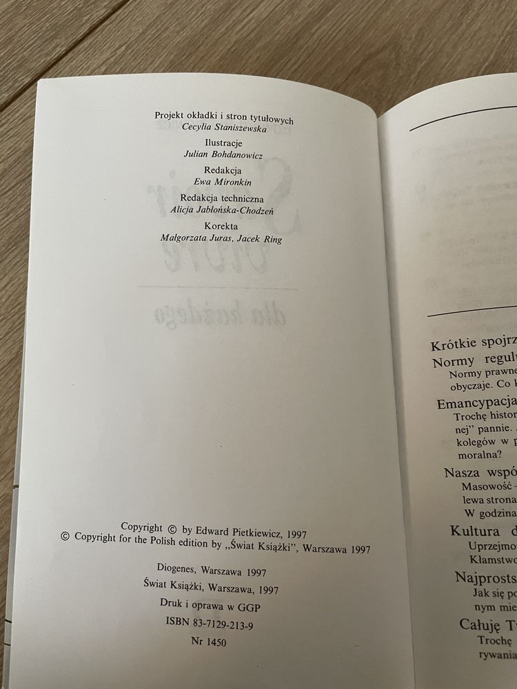 Książka „Savoir vivre dla każdego“ E. Pietkiewicz