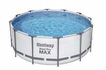 Basen Stelażowy 366x122 Steel Pro Max z konstrukcją BestWay sam basen