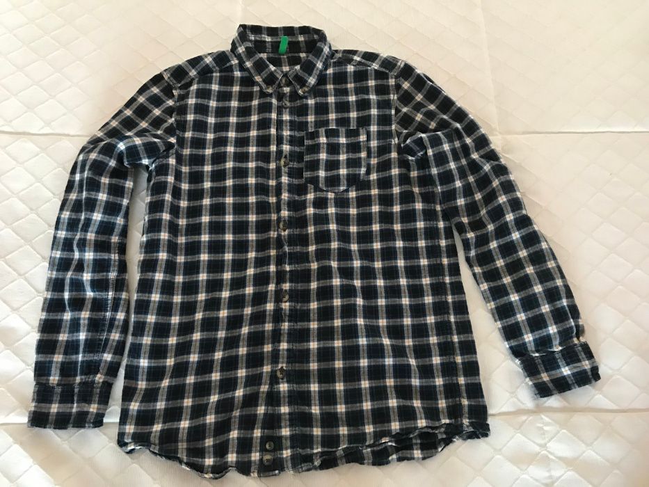 Camisa Xadrez - Algodão - Benetton - 10 anos