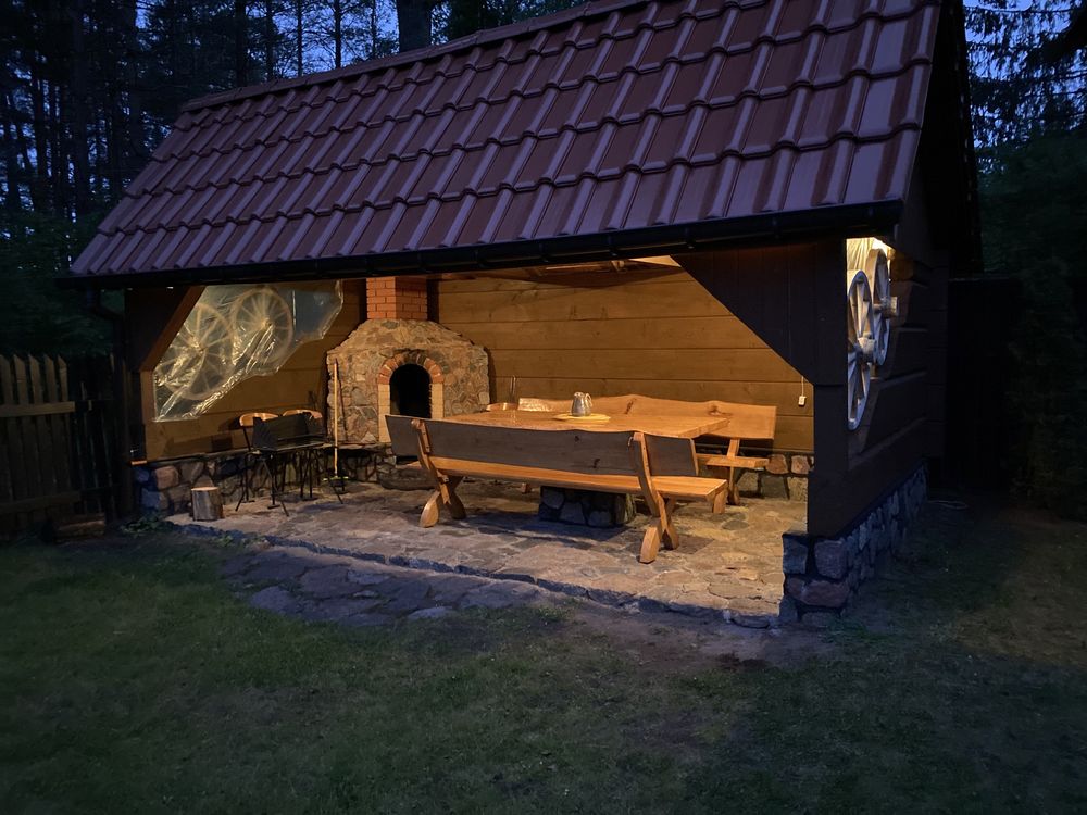 Domek letniskowy w Puszczy Augustowskiej w Atenach sauna balia