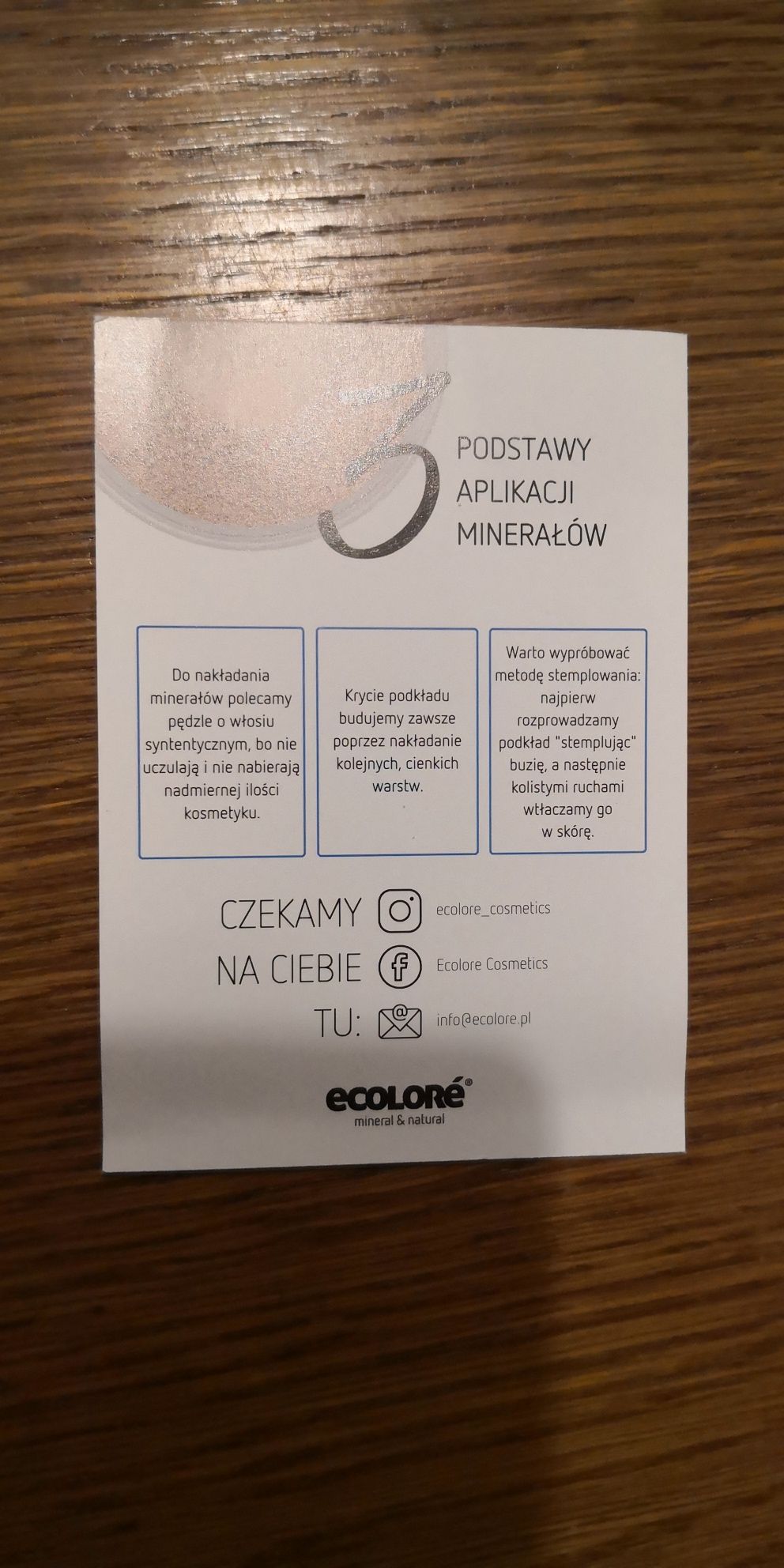 Zestaw próbek podkładów Ecolore Nr 1 - 9 kolorów. Douglas