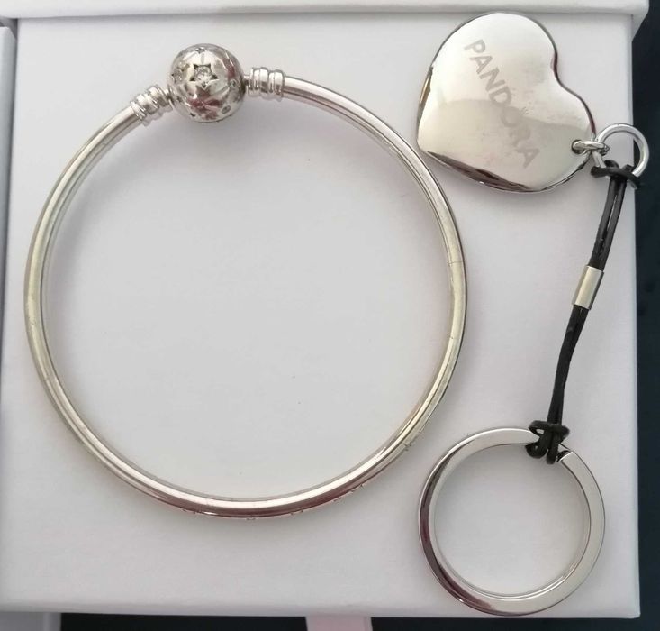 Pandora biżuteria zestaw i saszetka nerka