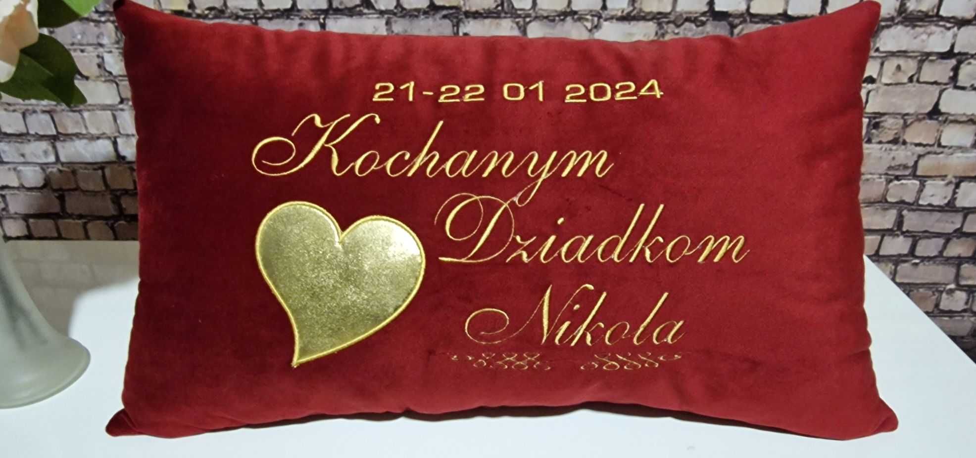 Poduszka dla Babci lub dziadka z dedykacją prezent urodziny