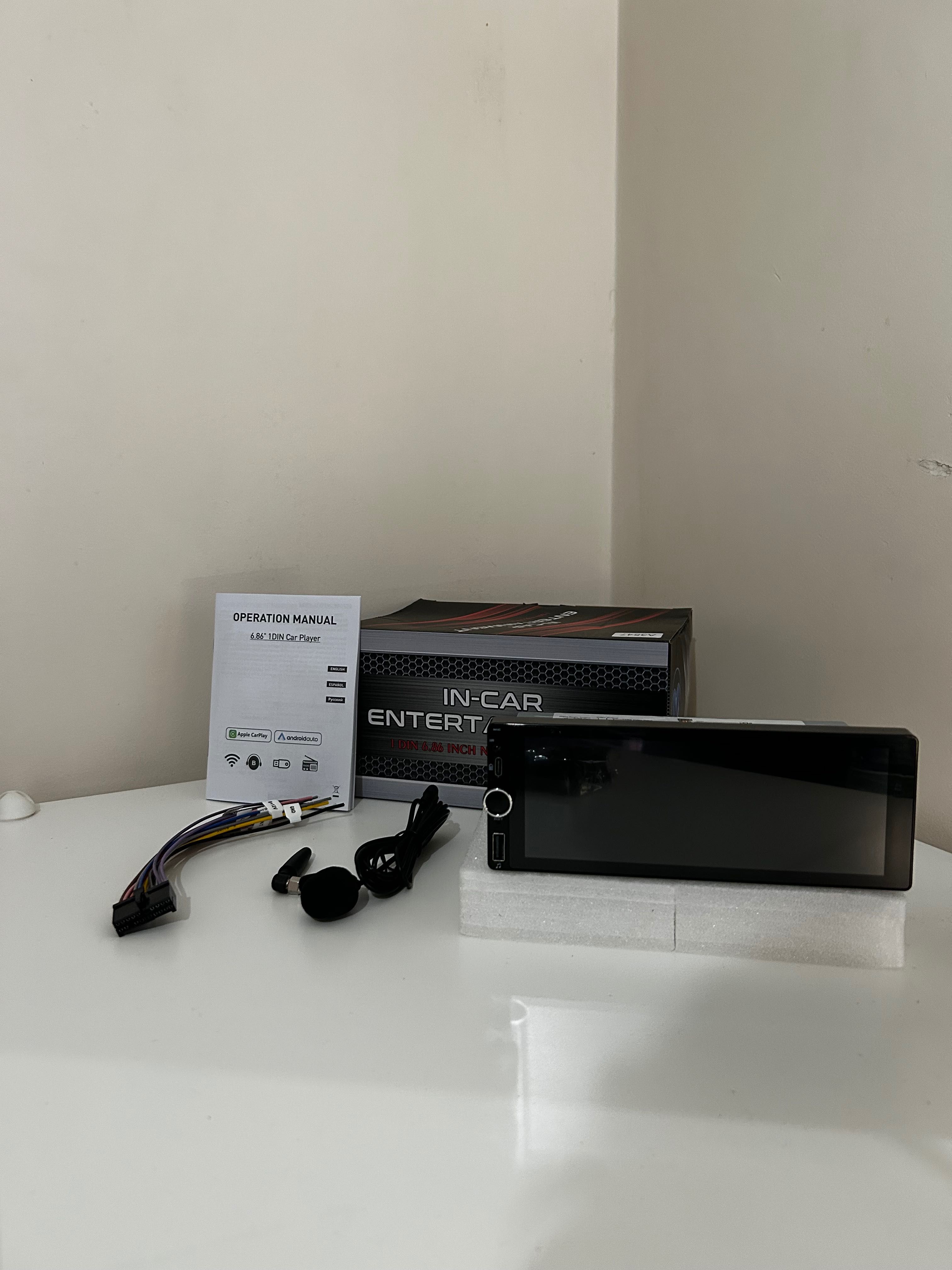 AutoRádio Android 7” 1 Din(universal) cCarplay Wi-Fi e microfone NOVO