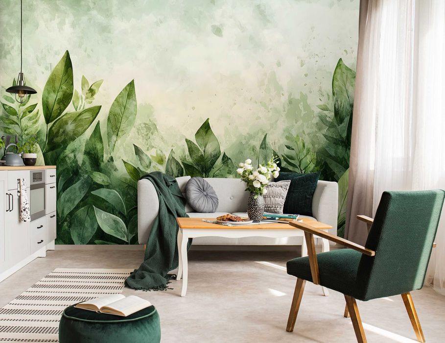 Fototapeta Liście Zieleń Las Lato Krzewy Pole 3D Twój Rozmiar + KLEJ