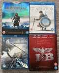 4 blu-rays Inglourious Basterds Braveheart Gladiator FFVII