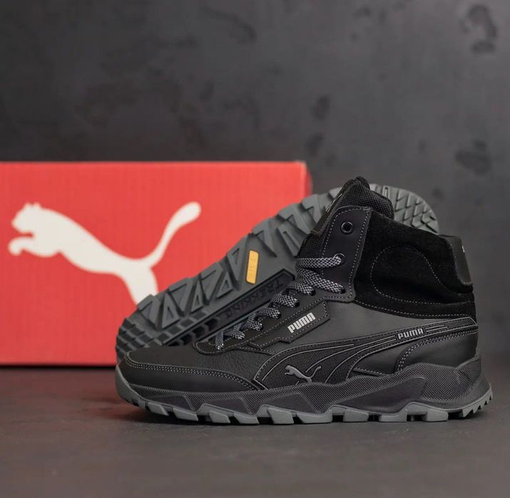 Чоловіче взуття Puma Пума Шкіряне взуття Шкіряні кросівки Зимові кросі