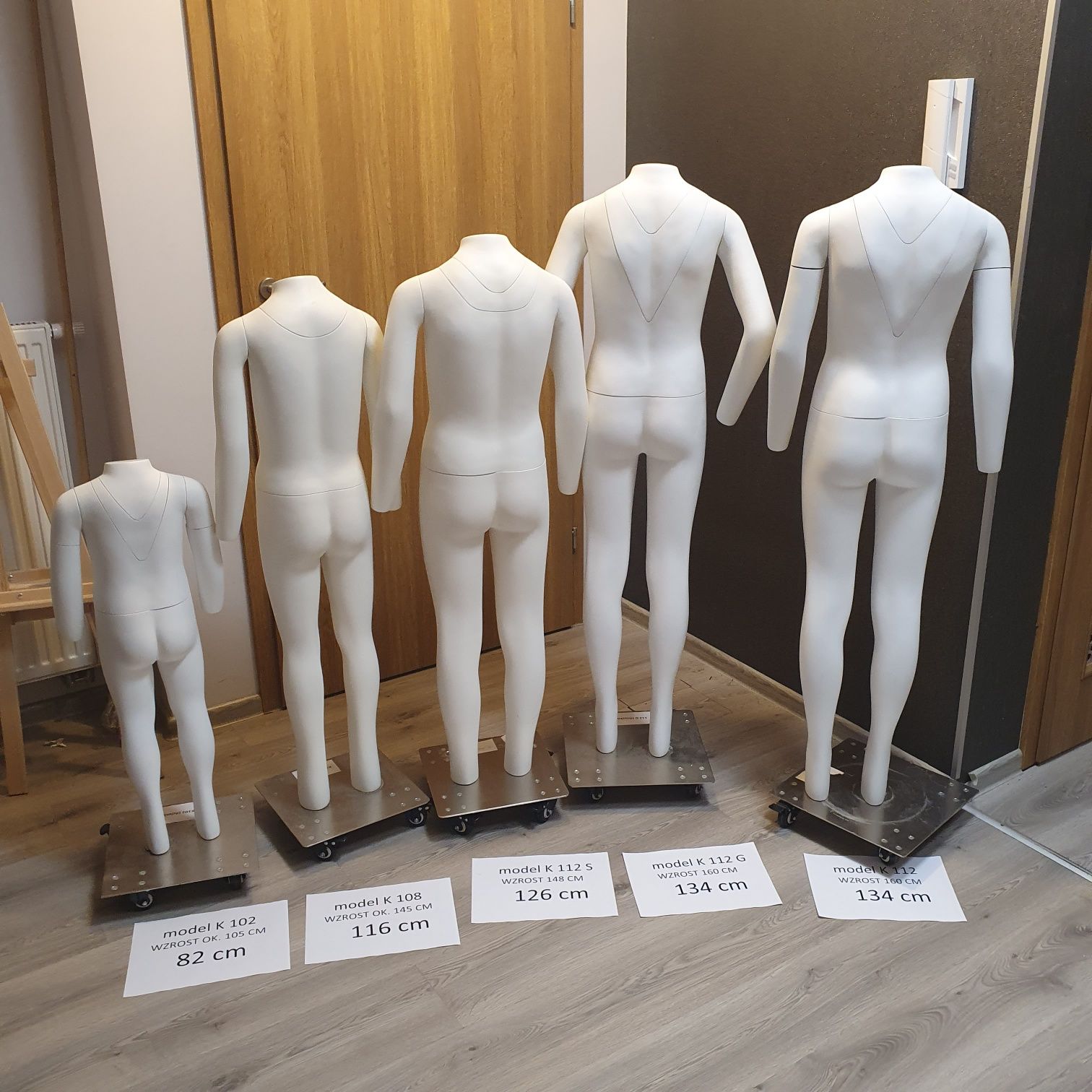 Manekiny dzieci dziecięce duchy ghost od 105 do 160 wzrostu