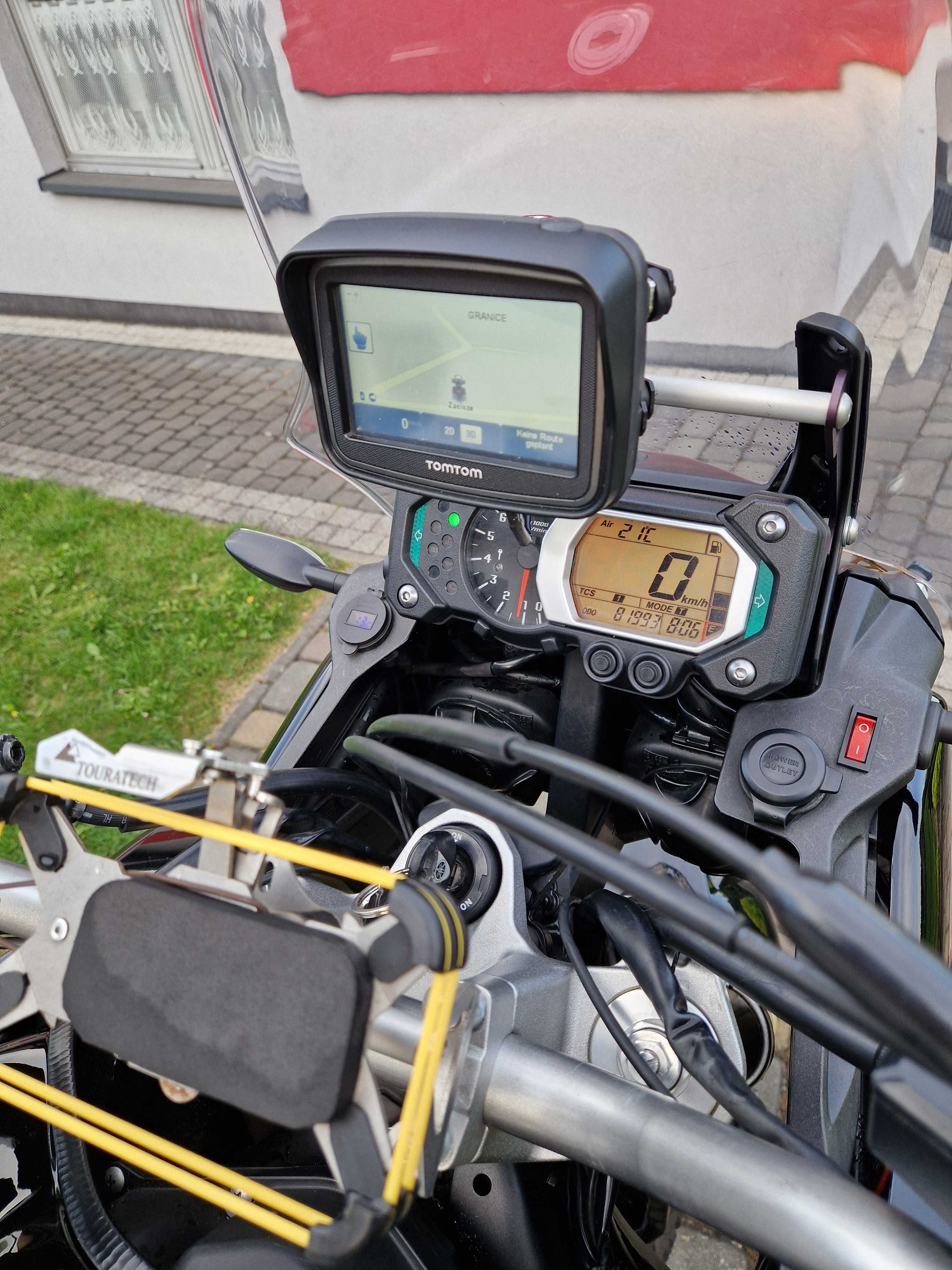 Yamaha Super Tenere 1200,Akrapovic-Tomtom-Nowe Metzeler-Po Serwisie