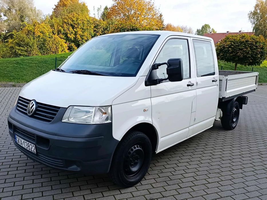 Volkswagen Transporter T5  Transporter T5_2008r_1.9TDI-102KM_Faktura 23%_Doka_Skrzynia_Brygadówka