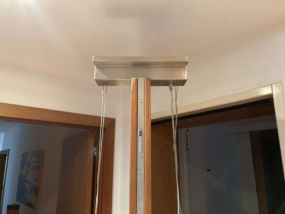 Candeeiro suspenso  ajustavel em altura/  2 candeeiros mesa ikeia