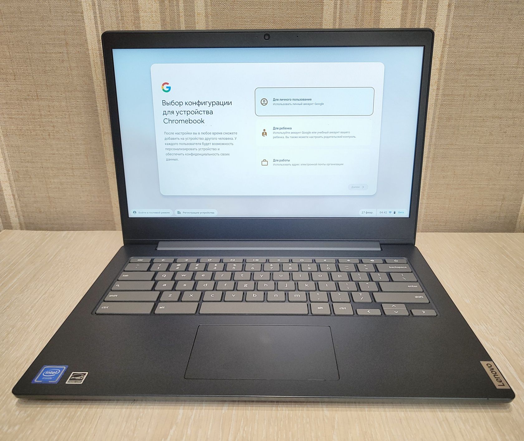 Lenovo Chromebook IdeaPad 3 14" HD, Intel N4020, 4Gb ОЗУ, 64Gb SSD