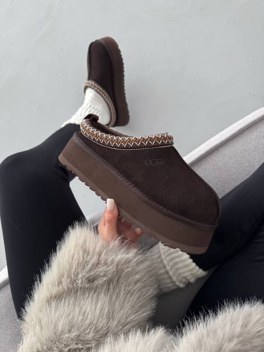ХІТ ПРОДАЖІВ‼️ Шоколадні Ugg tazz PLATFORM CHOCOLATE угі уги