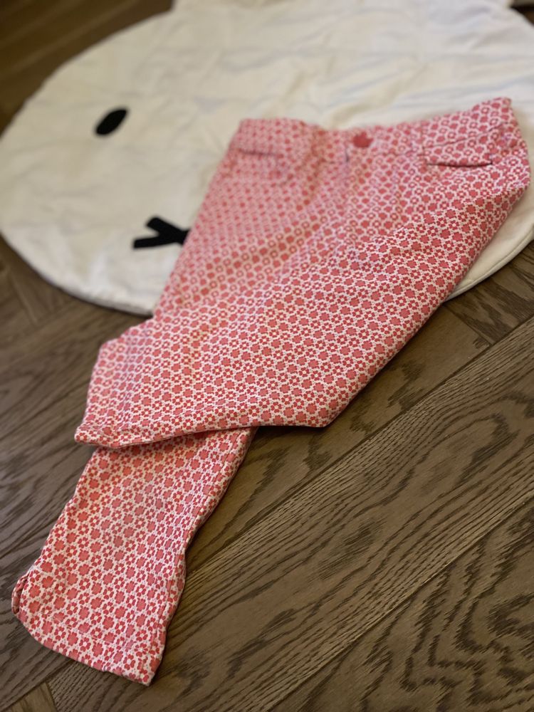 Spodnie Okaidi Designed in France 122 w kwiaty