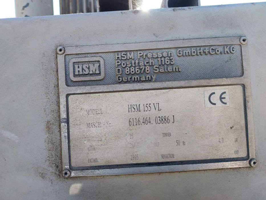 Belownica prasa do foli kartonu makulatury odpadów śmieci papieru HSM